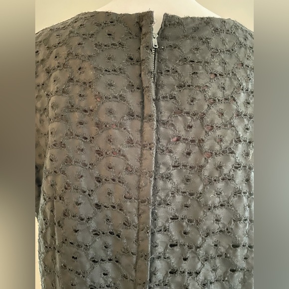 🤩 4/$25  Vintage Quaker Lady Black Eyelet Dress - Picture 5 of 16